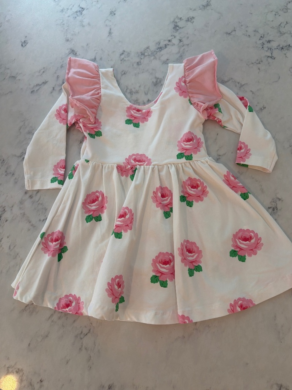 Like new!  Monica and Andy Girls Rose Print Dress